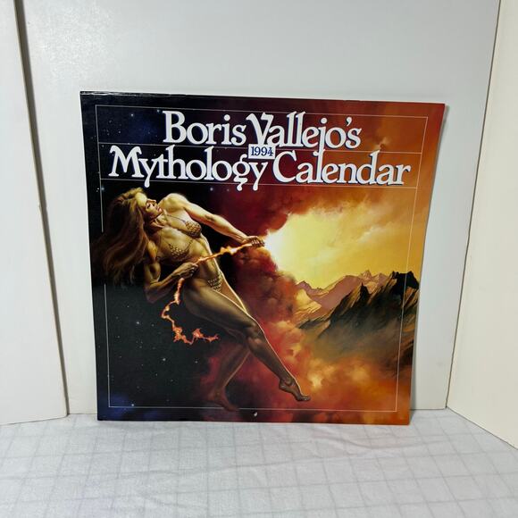 Vintage 1994 Boris Vallejo Mythology Calendar Unused same dates again in 2033 - Picture 3 of 16